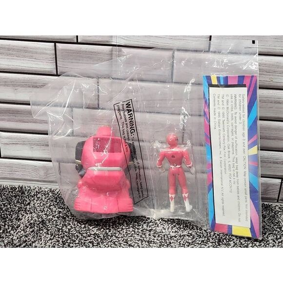 Retro Mighty Morphin Power Rangers The Movie Red Ranger with Ape Ninjazord - Picture 4 of 4